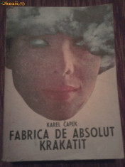 KAREL CAPEK -FABRICA DE ABSOLUT KRAKATIT foto