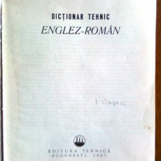 Dictionar tehnic Englez-Roman-Coord Leon Levitchi
