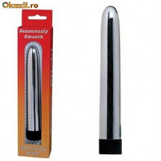 Atingere Senzuala vibrator argintiu, 17cm foto