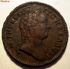 E.114 AUSTRIA MARIA THERESA EIN KREUTZER 1762 K foto