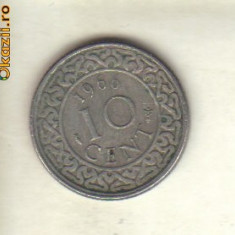 bnk mnd Surinam 10 centi 1966