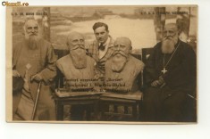 Patriarhul Miron Cristea, Episcopul Ciorogariu si sculptorul I Dimitriu- Barlad foto