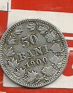 50 bani 1900 argint 2,5 gr-835/1000-are toate perlele foto