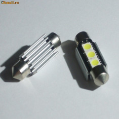 Led auto canbus sofit f36 mm 3 smd 5050 radiator, leduri auto foto