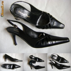 pantofi/sandale dama,piele noi,marca Viviana Monti ,Italia ,nr 37 ,40 foto
