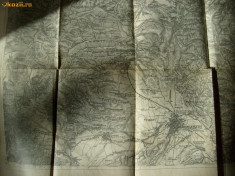 Harta zona SIBIU-1880 foto