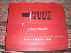 Amplificator auto 4 canale MAC AUDIO Red Attack 4800 super pret foto