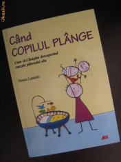 CARTE MAMICI &amp;quot;CAND COPILUL PLANGE&amp;quot; foto