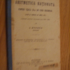 ARTIMETICA RATIONALA clasa III -a curs secundar - I. Otescu - 1913