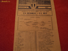 Program fotbal PETROLUL - FC OLT 15.10.1983 foto