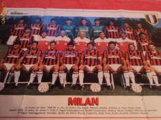 Poster AC MILAN - sezonul `88 - `89 foto