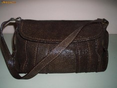 ELEGANTA ~ GEANTA/POSETA PIELE NATURALA MARO &amp;quot;shimmer&amp;quot; ~ SIMAR, Sibiu foto