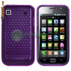 husa protectie mov samsung galaxy s plus i9000 gel silicon case cover + folie ecran foto