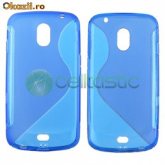 husa albastra telefon Galaxy Nexus Blus S-Shape Samsung Galaxy Nexus Google i9250 foto