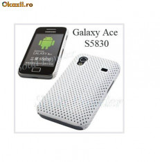 husa ALBA Samsung Galaxy ACE S5830 AIRMESH + folie protectie ecran + expediere gratuita foto