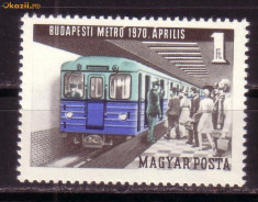 Ungaria U2618 Metroul Budapestan 1970 foto