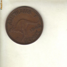 bnk mnd Australia 1 penny 1942 , cangur