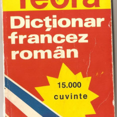 (C970) DICTIONAR FRANCEZ - ROMAN DE SANDA MIHAESCU - CIRSTEANU, EDITURA TEORA, BUCURESTI, 1995, EDITIE REVAZUTA SI ADAUGITA, 15.000 CUVINTE
