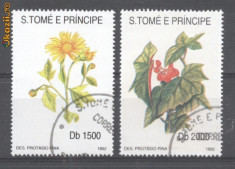 Sao Tome e Principe 1992 Flori, valori mari, stamp. G.116 foto