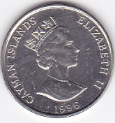 Moneda Insulele Cayman 10 Centi 1996 - KM#89a XF foto