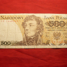 Bancnota 500 Zloti 1982 ,POLONIA ,cal.medie