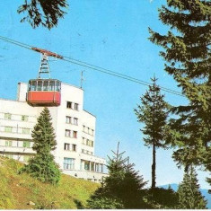 CP 212-45 Sinaia. Hotel Alpin Cota 1400 - circulata 1977 -starea care se vede