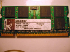 Memorie Kingston 1GB DDR2 667MHz Laptop foto