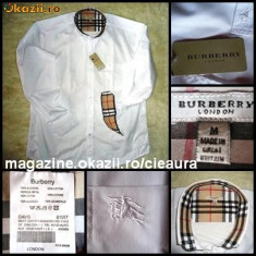 CAMASA FASHION ALBA BARBATEASCA firma BURBERRY LONDON ORIGINALA REGULAR MANECA LUNGA 100% BBC made in UK 10 MODELE CULORI CAMASI BARBATI foto