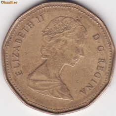 Canada - 1 Dollar 1988 - Elizabeth II - al doilea portret foto