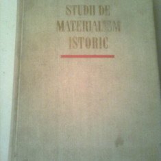 STUDII DE MATERIALISM ISTORIC