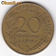 Franta 20 Centimes 1978 foto