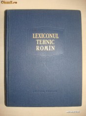 LEXICONUL TEHNIC ROMAN volumul 3 (1958, editie cartonata)