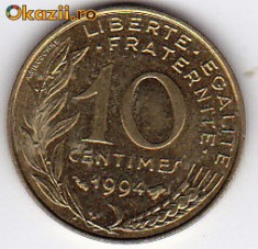 Franta 10 Centimes 1994 foto