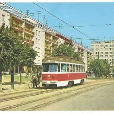 CPI (B477) ORADEA, PIATA BUCURESTI, TRAMVAI, BICICLETA, EDITURA MERIDIANE, NECIRCULATA