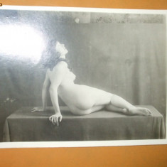 Fotografie veche arta erotica studio nud femeie 17 x 13 cm