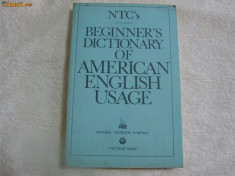 BEGINNER&amp;#039;S DICTIONARY IO AMERICAN ENGLISH USAGE foto