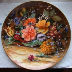 SUPERBA FARFURIE DECORATIVA COALPORT ~~ RED ANEMONES ~~