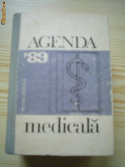 Agenda medicala 89 carte medicina 1989 foto