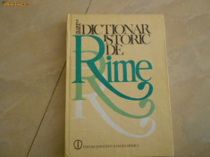 OLIMPIA BERCA--DICTIONAR ISTORIC DE RIME-1983 CU AUTOGRAF foto