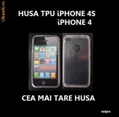 HUSA iPHONE 4S / iPHONE 4 - TPU CLEAR - CARCASA iPHONE 4S - HUSA TPU iPHONE 4 / iPHONE 4S foto