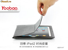 Husa iSmart Case Piele Naturala Apple iPad 2 Black by Yoobao Originala foto