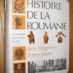 HISTOIRE DE LA ROUMANIE - M. Constantinescu, C. Daicoviciu, St. Pascu -1970,502p