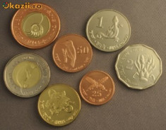 bnk mnd andaman si nicobar 2011 unc , set complet 7 monede fauna , 2 bimetale incluse foto
