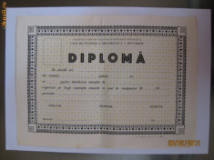 DIPLOMA COMUNISTA IN ALB DIN ANII 70 foto