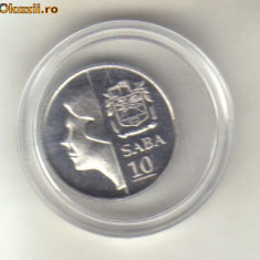 bnk mnd Insula Saba 10 centi 2011 unc , fauna