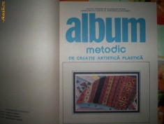 aLBUM METODIC DE CREATIE ARTISTICA PLASTICA foto