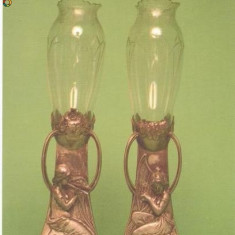 CP 213-28 Muzeul Brailei. Vase decorative. Arta 1900. -necirculata -starea care se vede-carte postala