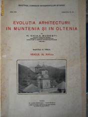 N. Ghika- Budesti - Evolutia arhitecturii in Muntenia si Oltenia - vol. III ( veacul al XVII lea) - 1933 foto