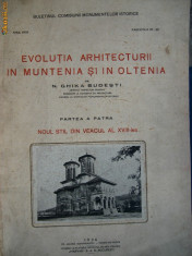N. Ghika- Budesti - Evolutia arhitecturii in Muntenia si Oltenia - vol. IV ( noul stil din veacul al XVIII-lea), 1936 foto