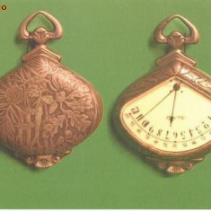 Carte Postala 213-40 Muzeul Brailei -Ceas de buzunar Sector Watch, 1900. al scriitorului Panait Istrati -necirculata -starea care se vede